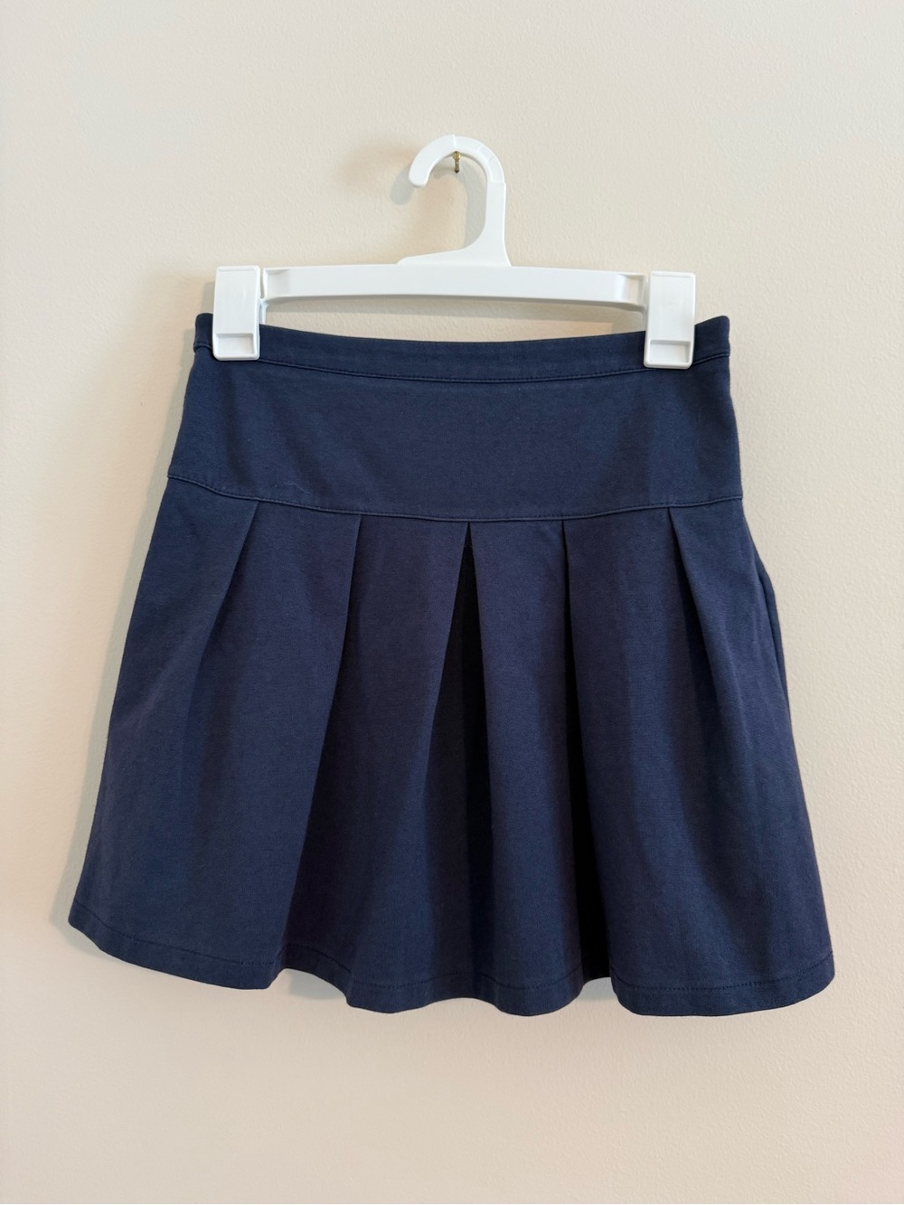 Gap Kids Girls School Uniform Skirt Navy Blue Pleated Cotton
Knit Size 14 16 XXL